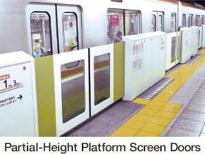 Partial-Height Platform Screen Doors